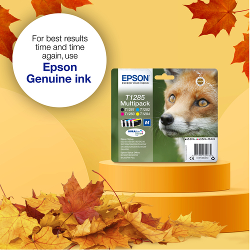 Epson Fox Singlepack Black T1281 DURABrite Ultra Ink Epson Fox Singlepack Black T1281 DURABrite Ultra Ink