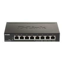 DLINK SWITCH 8PORT PoE GIGABIT LAN PORTS, PoE BUDGET 64W, EASY SMART MANAGED L2, VLAN, AUTO MDI/MDIX, METAL CASE, FANLESS, DESKTOP, 5YW