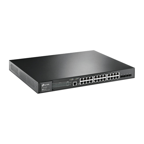 TP-Link JetStream 28-Port Gigabit L2 Managed Switch with 24-Port PoE+ TP-Link JetStream 28-Port Gigabit L2 Managed Switch with 24-Port PoE+