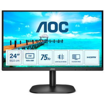 AOC MONITOR 23.8"   FULL HD VGA/HDMI (24B2XHM2)