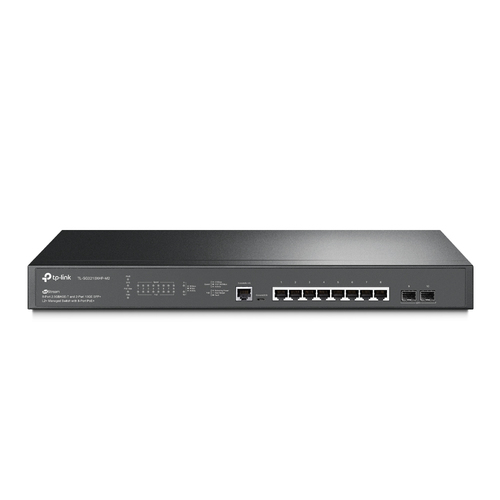 TP-Link JetStream 8-Port 2.5GBASE-T and 2-Port 10GE SFP+ L2+ Managed Switch with 8-Port PoE+ TP-Link JetStream 8-Port 2.5GBASE-T and 2-Port 10GE SFP+ L2+ Managed Switch with 8-Port PoE+
