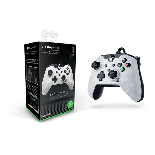 PDP - Wired Controller for Xbox Series X/S and PC White Camo