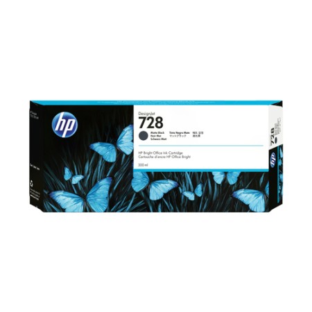 HP 728 300-ml Matte Black DesignJet Ink Cartridge HP 728 300-ml Matte Black DesignJet Ink Cartridge