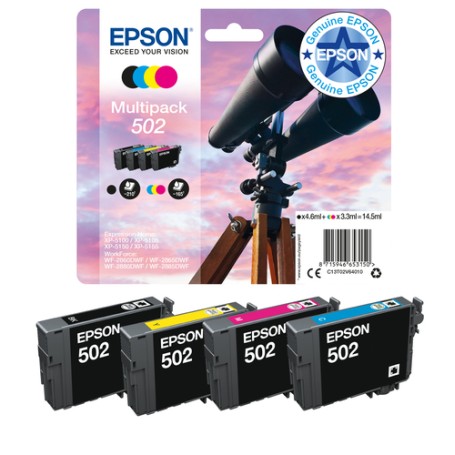 Epson Singlepack Black 502 Ink