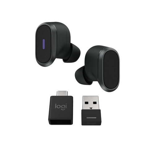 Headset Logitech Zone True Wireless Kopfh?rer mit Mikrofon aktive Rauschunterdr?ckung - 985-001082