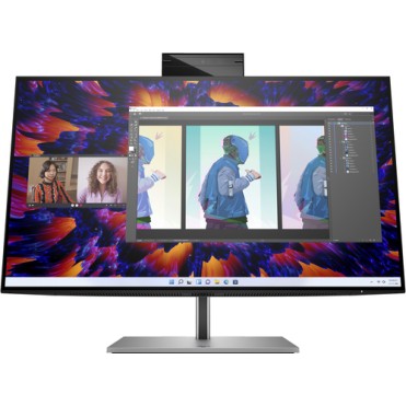 HP MONITOR 23.8'', Z24m G3 CONFERENCING BUSINESS, IPS LED, QHD 2560 X 1440, 5MS, 400 NITS, SPEAKERS, CAMERA 5MP, HEIGHT ADJUSTABLE, PIVOT, SWIVEL, TILT, HDMI, DISPLAY PORT, USB-C, LAN, 3YW, BLACK