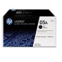 HP 05A 2-pack Black Original LaserJet Toner Cartridges