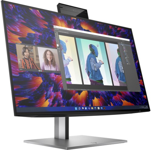 HP MONITOR 23.8'', Z24m G3 CONFERENCING BUSINESS, IPS LED, QHD 2560 X 1440, 5MS, 400 NITS, SPEAKERS, CAMERA 5MP, HEIGHT ADJUSTABLE, PIVOT, SWIVEL, TILT, HDMI, DISPLAY PORT, USB-C, LAN, 3YW, BLACK