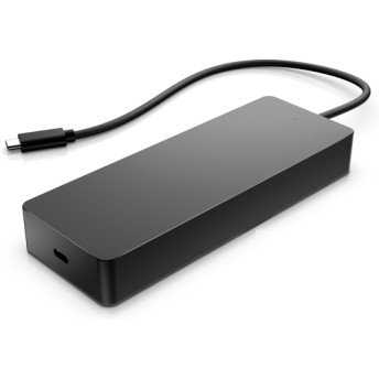 HP UNIVERSAL USB-C MULTIPORT HUB, 1X HDMI, 1X DISPLAY PORT, 2X USB-A, 1X USB-C, 1X USB-C PASS-THROUGH, 1X RJ-45, POWER DELIVERY, 1YW