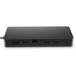 HP UNIVERSAL USB-C MULTIPORT HUB, 1X HDMI, 1X DISPLAY PORT, 2X USB-A, 1X USB-C, 1X USB-C PASS-THROUGH, 1X RJ-45, POWER DELIVERY, 1YW