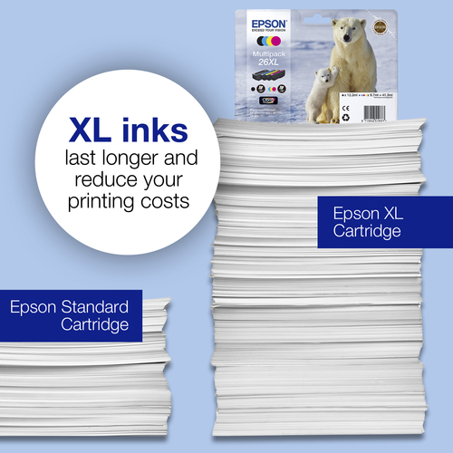 Epson Polar bear Multipack 4-colours 26 Claria Premium Ink Epson Polar bear Multipack 4-colours 26 Claria Premium Ink