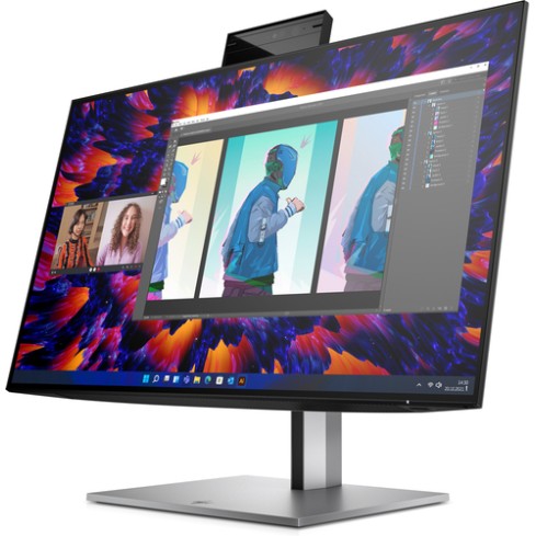 HP MONITOR 23.8'', Z24m G3 CONFERENCING BUSINESS, IPS LED, QHD 2560 X 1440, 5MS, 400 NITS, SPEAKERS, CAMERA 5MP, HEIGHT ADJUSTABLE, PIVOT, SWIVEL, TILT, HDMI, DISPLAY PORT, USB-C, LAN, 3YW, BLACK