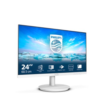 Philips V Line 241V8AW/00 computer monitor 60.5 cm (23.8\") 1920 x 1080 pixels Full HD LCD White