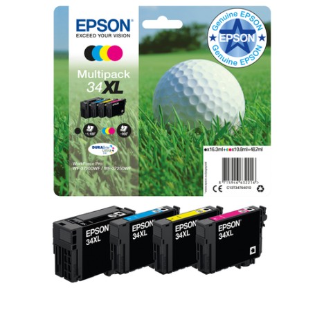 Epson Golf ball Multipack 4-colours 34XL DURABrite Ultra Ink