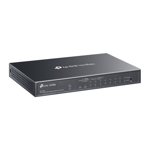 TP-Link Omada 10-Port Gigabit Easy Managed Switch with 8-Port PoE+ TP-Link Omada 10-Port Gigabit Easy Managed Switch with 8-Port PoE+