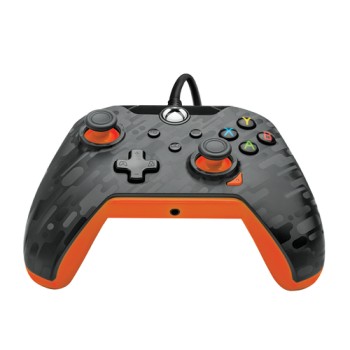 PDP - Wired Controller for Xbox Series X/S and PC Orange/Black Camo