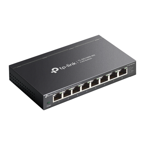 TP-LINK SWITCH 8PORTS X 2.5G MULTI-GIGABIT LAN PORTS, 2.5G WiFi 6 AP, 4K VIDEO, HASSEL FREE CABLING, QOS, SILENT OPERATION, PLUG AND PLAY, DESKTOP, UK PLUG TP-LINK SWITCH 8PORTS X 2.5G MULTI-GIGABIT LAN PORTS, 2.5G WiFi 6 AP, 4K VIDEO, HASSEL FREE CABLING, QOS, SILENT OPERATION, PLUG AND PLAY, DESKTOP, UK PLUG