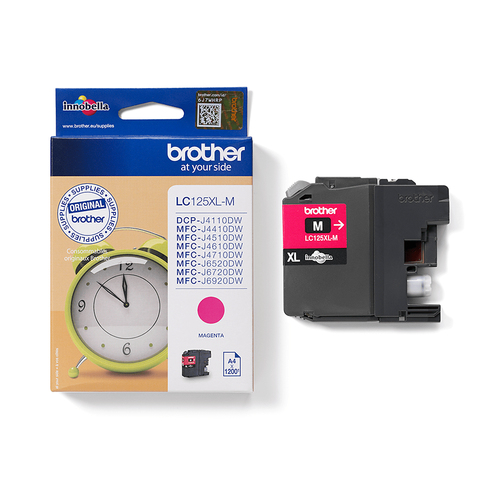Brother LC125XLM ink cartridge 1 pc(s) Original Extra (Super) High Yield Magenta Brother LC125XLM ink cartridge 1 pc(s) Original Extra (Super) High Yield Magenta