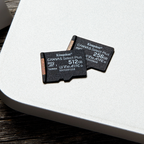 Kingston Technology Canvas Select 512GB micSDXC Plus 100R A1 C10 Card + ADP