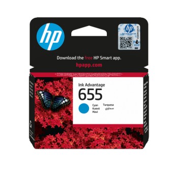 HP 655 Cyan Original Ink Advantage Cartridge