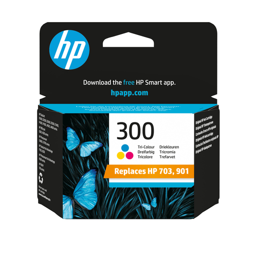 HP 300 Tri-color Original Ink Cartridge HP 300 Tri-color Original Ink Cartridge