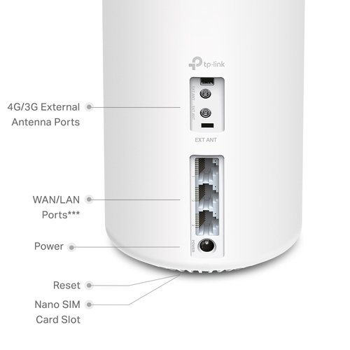 TP-Link 4G+ AX1800 Whole Home Mesh WiFi 6 Gateway TP-Link 4G+ AX1800 Whole Home Mesh WiFi 6 Gateway