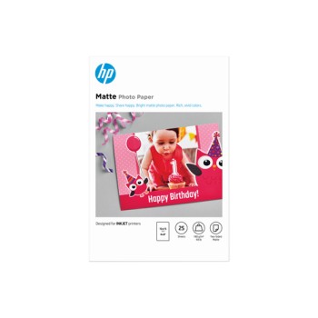HP Matte Photo Paper 180 g/m2 10 x 15 cm (101 x 152 mm) 25 sheets