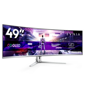 Philips Evnia 8000 49M2C8900/00 computer monitor 124.2 cm (48.9\") 5120 x 1440 pixels Dual QHD QD-OLED White