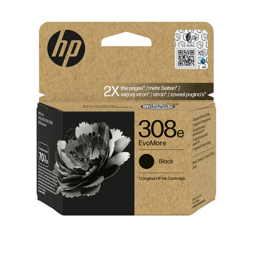 HP 308e EvoMore Black Original Ink Cartridge HP 308e EvoMore Black Original Ink Cartridge
