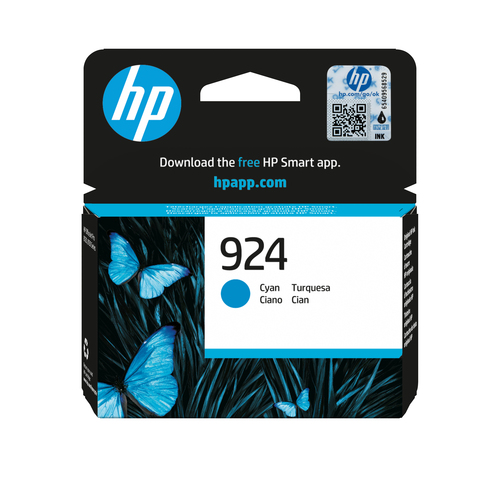 HP 924 Cyan Original Ink Cartridge HP 924 Cyan Original Ink Cartridge