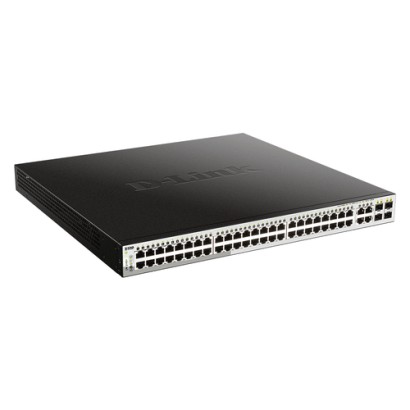 D-Link 52-Port PoE Gigabit Smart Managed Switch including 4 x 100/1000Mbps Combo Ports D-Link 52-Port PoE Gigabit Smart Managed Switch including 4 x 100/1000Mbps Combo Ports