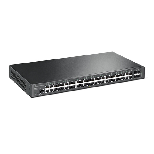 TP-Link JetStream 48-Port Gigabit L2+ Managed Switch with 4 10GE SFP+ Slots TP-Link JetStream 48-Port Gigabit L2+ Managed Switch with 4 10GE SFP+ Slots