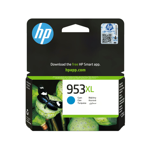 HP 953XL High Yield Cyan Original Ink Cartridge HP 953XL High Yield Cyan Original Ink Cartridge