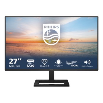 Philips 1000 series 27E1N1600AE/00 computer monitor 68.6 cm (27\") 2560 x 1440 pixels Quad HD LCD Black
