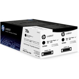 HP 78A 2-pack Black Original LaserJet Toner Cartridges