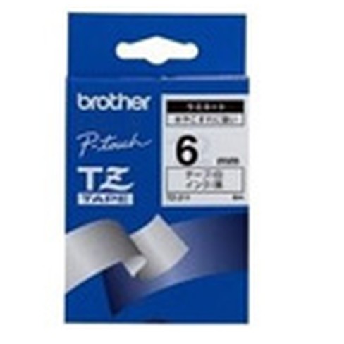 Brother Black on White Gloss Laminated Tape, 6mm label-making tape TZ Brother Black on White Gloss Laminated Tape, 6mm label-making tape TZ