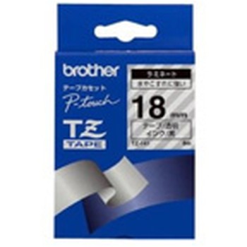 Brother Black on Clear Gloss Laminated Tape, 18mm label-making tape TZ Brother Black on Clear Gloss Laminated Tape, 18mm label-making tape TZ