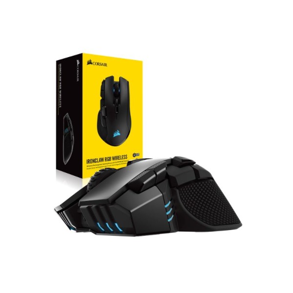 Corsair Wireless Gaming Mouse IronClaw RGB 18.000 Dpi - Black - CH- 9317011-EU Corsair Wireless Gaming Mouse IronClaw RGB 18.000 Dpi - Black - CH- 9317011-EU