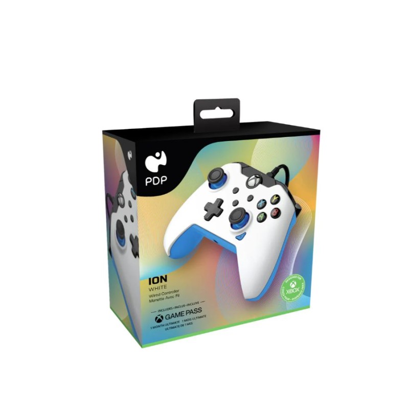 PDP - Wired Controller for Xbox Series X/S and PC Blue/White