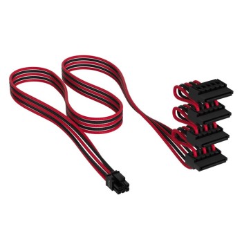 Corsair PCle Cable Gen 5 12VHPWR 600W Premium Individually Sleeved 12+ 4pin - Type-4 - Red/Black - CP-8920334