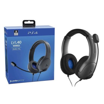 PDP - Wired Gaming Headset for Playstation Grey LvL40