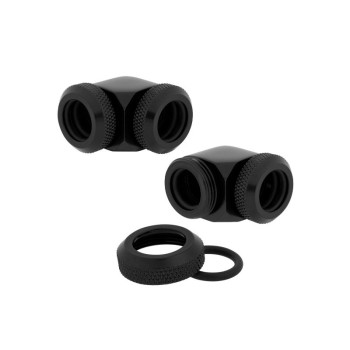 Corsair OD Fitting Pipe Hydro X Series XF Hardline 90°  Twin Pack - Black - CX-9052022-WW