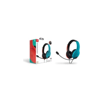 PDP - Wired Gaming Headset for Nintendo Switch Blue/Red LvL40