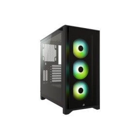 CORSAIR Mid Tower ATX Case iCUE 4000X RGB Tempered Glass - Black