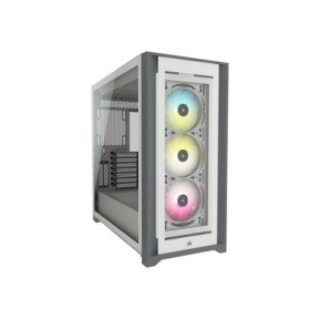 CORSAIR Mid Tower ATX Case iCUE 5000X RGB Tempered Glass - White
