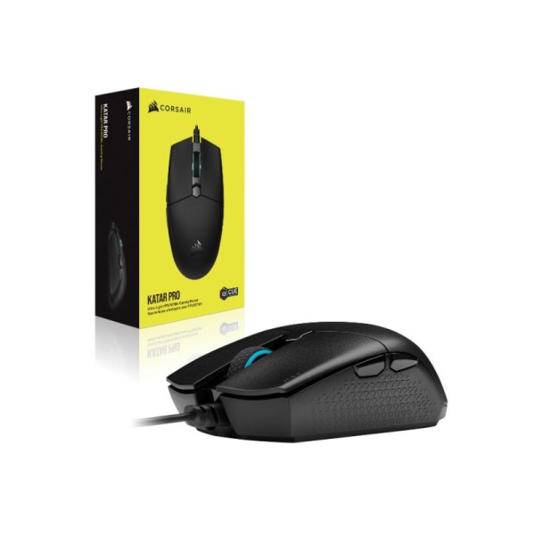 Corsair Wired Gaming Mouse Katar Pro Ultra-Light 12.400 Dpi - Black - CH-930C011-EU Corsair Wired Gaming Mouse Katar Pro Ultra-Light 12.400 Dpi - Black - CH-930C011-EU