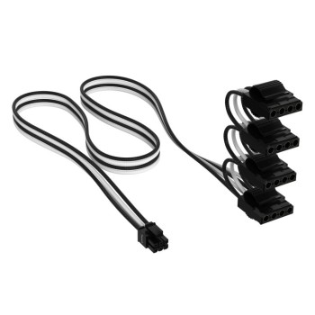 Corsair Premium Individually Sleeved 12+4pin PCIe Gen-5 12VHPWR 600W Cable Type-4 White-Black - CP-8920333
