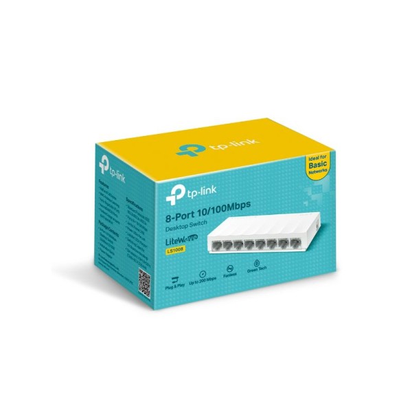 Tp-Link 8-Port 10/100Mbps Desktop Switch (LS1008) Tp-Link 8-Port 10/100Mbps Desktop Switch (LS1008)