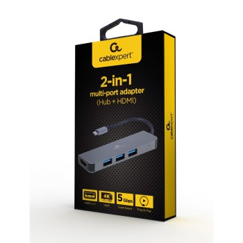 Cablexpert-Type-C 2-in-1 hub