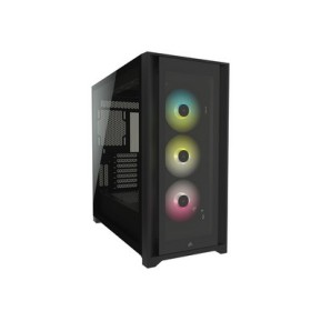 CORSAIR Mid Tower ATX Case iCUE 5000X RGB Tempered Glass - Black